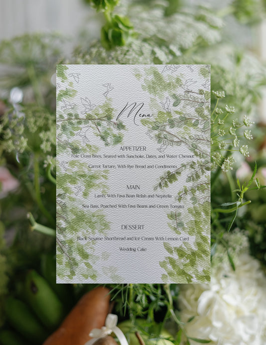 Garden Whispers - Menu