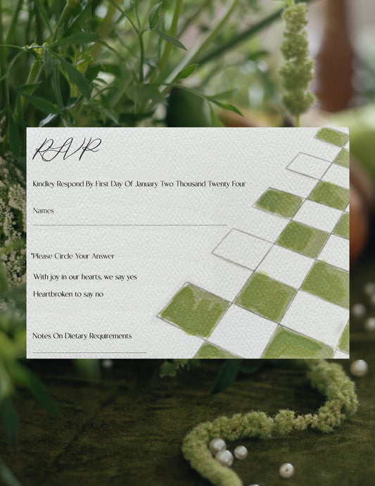Garden Whispers - RSVP Card